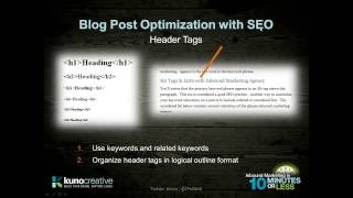 Blog Post Optimization With SEO