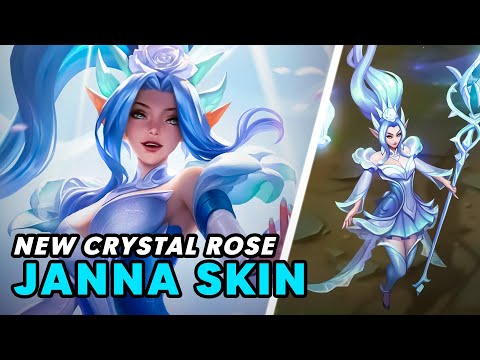 💮 NEW CRYSTAL ROSE JANNA skin is giving the usual pretty girl vibes... | Luminum Janna PBE Gameplay
