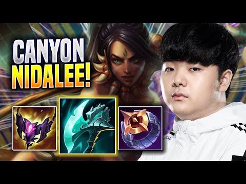 CANYON PERFECT GAME WITH NIDALEE! - DK Canyon Plays Nidalee JUNGLE vs Lillia! | Preseason 2023