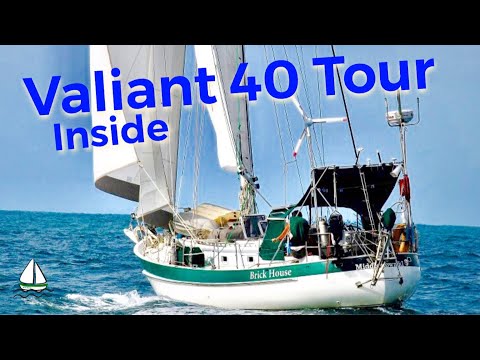 Bluewater Cruising Sailboat Tour #2: Valiant 40, (Down Below)- Patrick Childress Sailing video #31