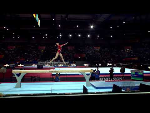 LI Shijia (CHN) - 2019 Artistic Worlds, Stuttgart (GER) - Qualifications Balance Beam