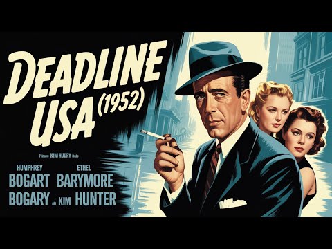 Deadline USA (1952) Classic English Film, Humphrey Bogart, Ethel Barrymore & Kim Hunter | Full Movie