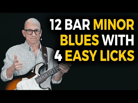 12 Bar Minor Blues Solo with 4 Easy Licks