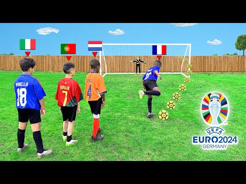 EURO 2024: PENALTY SHOTS ONLY! 😮 (Mini Mbappé VS Mini Ronaldo in the Final)
