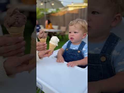 choose one ice cream chocolate or vanilla, most funny movement #funny #baby #adorable