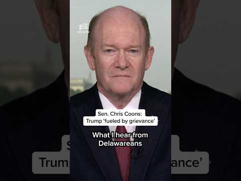 Sen. Chris Coons: Trump 'fueled by grievance'