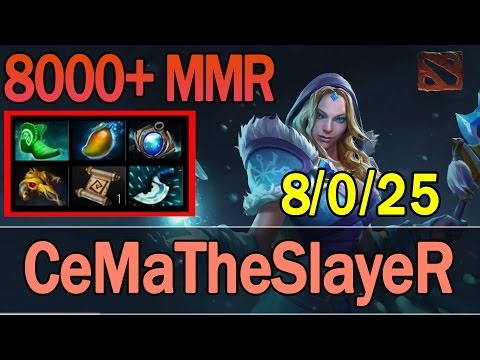 Dota 2 - CeMaTheSlayeR Plays Crystal Maiden 8000+ MMR | Ranked Match