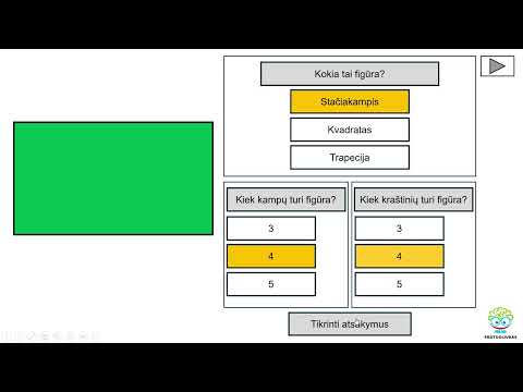 Plokštumos figūros ir jų savybės (Nr. 233)
