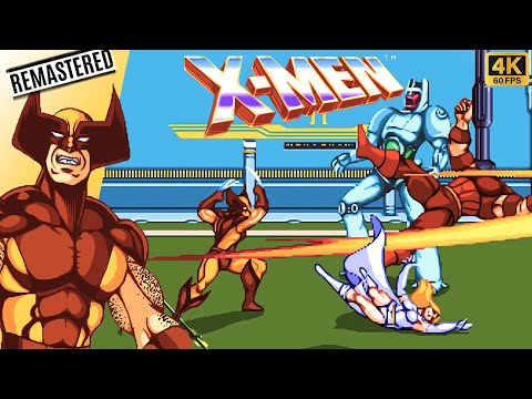 X-Men Wolverine Longplay (Arcade) [4K/Remastered/60FPS]