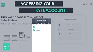 Accessing your Kyte account