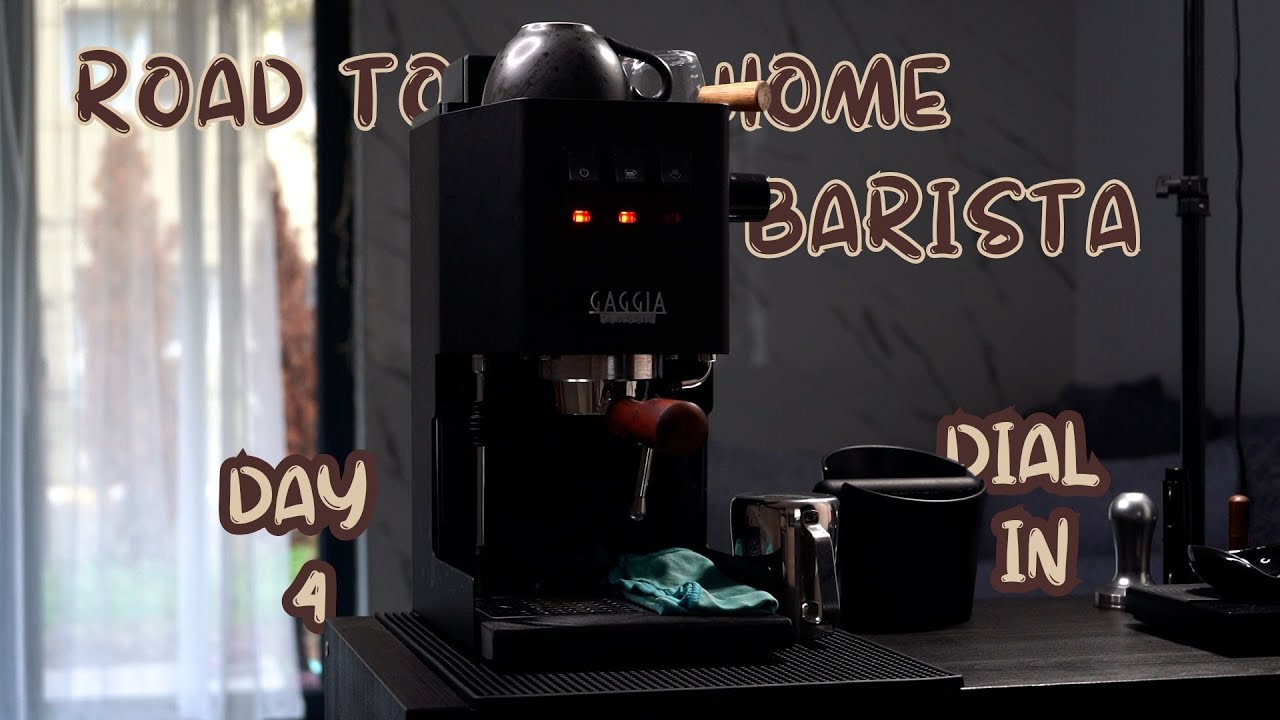 POV - DIAL IN? New Beans? - Road to Home Barista (DAY 4) | Gaggia Classic Pro & DF64V