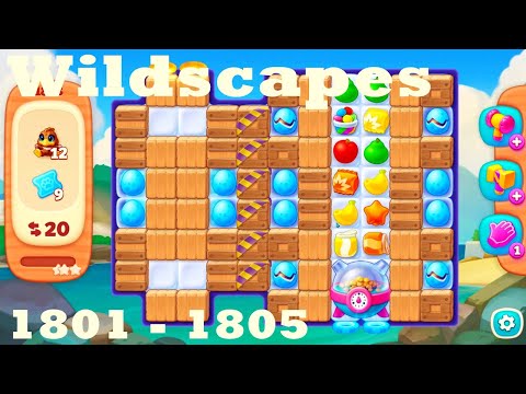 Wildscapes Level 1801 - 1805 HD Walkthrough | 3 - match game | gameplay | android | ios | pc | app