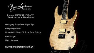 Video thumbnail for Ibanez RGEW521FM NTF Exotic Natural Flat Guitar | Bonners Guitar Store by Bonners Guitar Store