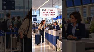 🧳 Connecting Flight in the USA: Do I Need to Pick Up My Bag? #airportenglish #englishconversation