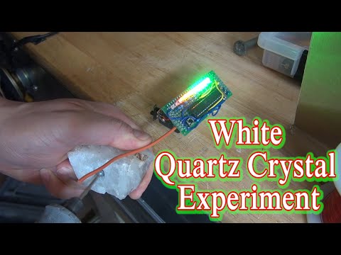 White Quartz Crystal Experiment
