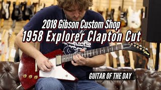 Video thumbnail for 2018 Gibson Custom Shop 1958 Explorer Clapton Cut | Guitar of the Day by Normans Rare Guitars