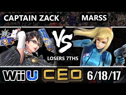 CEO 2017 Smash 4 - P1 | CaptainZack (Bayonetta) vs Marss (ZSS) WiiU Loser’s Sevenths