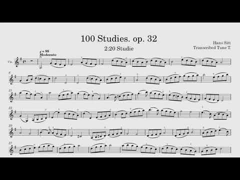 Etude 2 Hans Sitt Op. 32  | Develop Your Violin Skills  | Building Technique Beyond Beginner