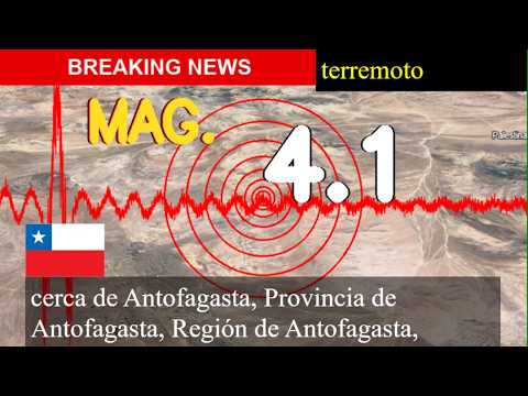 😱🚨 Terremoto Hoy: ¡Justo Ahora! Magnitud 4.1 Cerca Cerca De Antofagasta, Provincia De Antofagasta, R