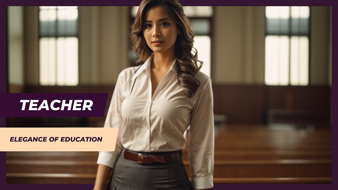 [4K] AI LookBook | The Elegance of Education: Portrait of a Beautiful Teacher