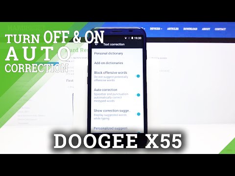 How to Enter Text Correction Options in DOOGEE X55 – Autocorrection