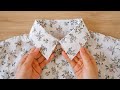 How To Sew Shirt Collar Sewing Technique For Beginners Thuy Sewing