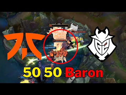 G2 Vs FNC 50 50 Baron Steal. Who toke it??