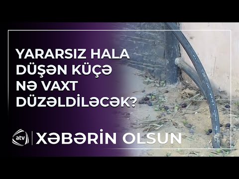 Yararsız hala salınan küçə nə vaxt düzəldiləcək?