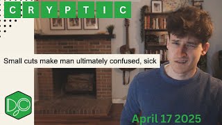 Daily Crypticle Clue - Day 168 - Small cuts make man ultimately confused, sick