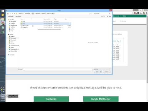 IMEI Data Input Tutorial