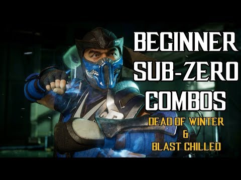 BEGINNER SUB-ZERO COMBOS IN MK11 - Mortal Kombat 11 Sub-Zero Gameplay