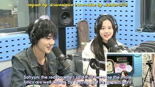 [ENGSUB CUT] 171129 SBS Power FM Park Sohyun Love Game with Yesung