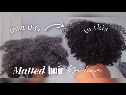 How to detangle MATTED and tangled hair (FAST and EASY method)