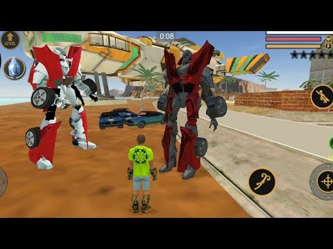Vegas Crime Simulator (Car Robot Close Fight) Robot Car Fight Vegas Hero - Android Gameplay HD