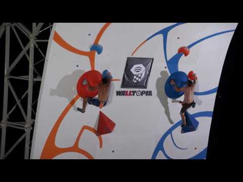 Josh Larson and Josh Muller's 1st climb at Psicobloc Masters 2016 (seeding round)