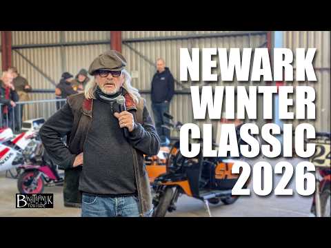 Newark Winter Classic Motorcycle Show 2026. Sat 10th January. Best in show, & Live fire ups.