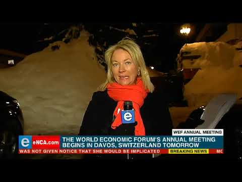 President Cyril Ramaphosa is at the World Economic Forum's annual meeting