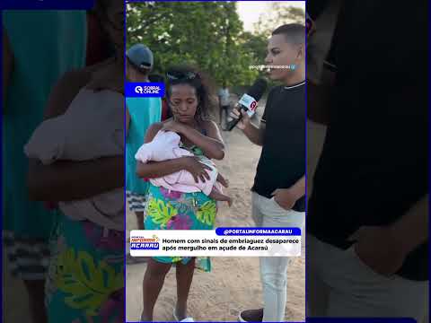 Homem com sinais de embri@guez desaparece após mergulhar em açude de Acaraú neste domingo. #ceará.