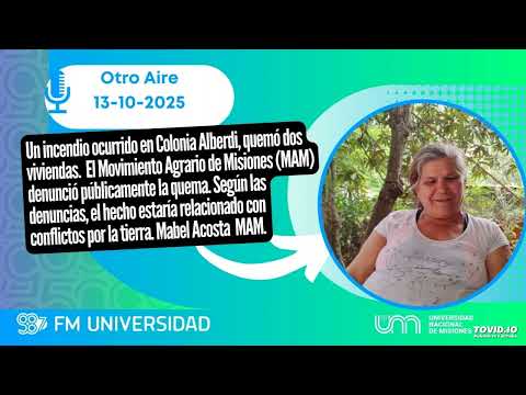 Mabel Acosta. Denuncian incendio intencional de la casa de Perla