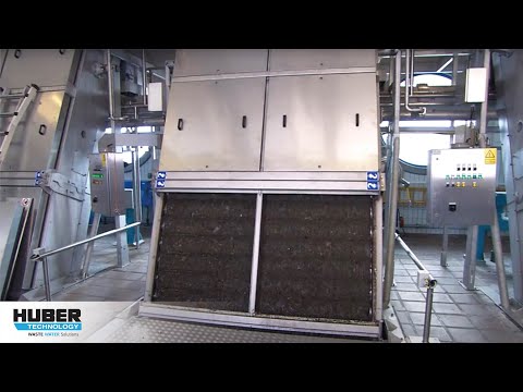 Video: Preliminary treatment with HUBER Belt Screen EscaMax® and Wash Press WAP/SL