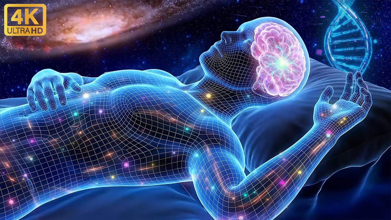 432Hz + 963Hz + 528Hz + 852Hz | The Deepest Healing Sleep: Whole Body Regeneration, Remove Insomnia