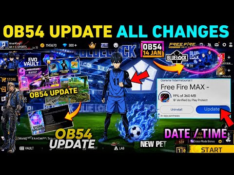 Ob54 New Update 🔥 ALL Changes 🤯 Kya kya aaya Hai in Free Fire | FF NEW EVENT UPDATE GARENA FREE FIRE