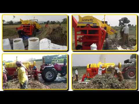 Groundnut thresher conveyor model prakash