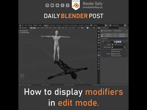 How to Display Modifiers in Edit Mode (Blender)
