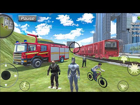 Hurricane Tornado Superhero Vegas Crime Simulator Drive Fire Truck - Android Gameplay