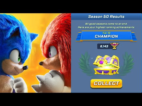 Sonic Forces Speed Battle - Season 50 Results Collect Cards from Champion Chest - Android Gameplay