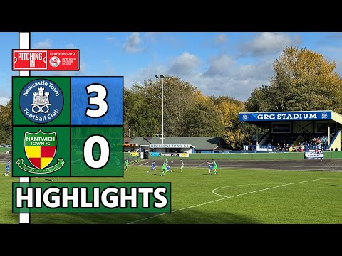 HIGHLIGHTS | Newcastle Town 3-0 Nantwich Town | PitchingIn NPL West | 25/10/25