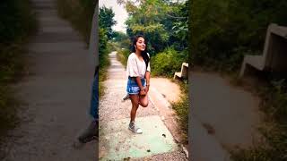 Ishq wala Love ? by cute indian girl in denim shorts looking so sexy and beautiful #sexy #viral ????