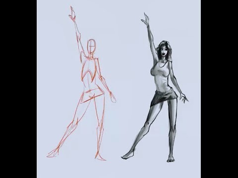 How to draw the female figure from your mind -- no...