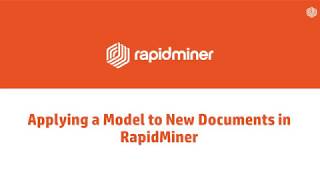 6 Applying a Model to categorize Documents